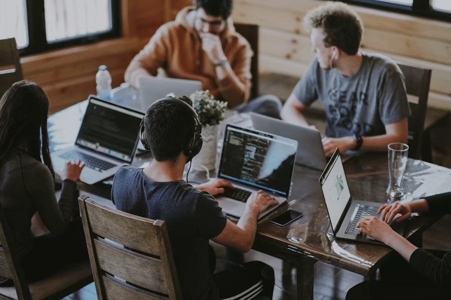 IT team collaborating